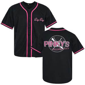 Prix de gros T-shirt boutonné à manches courtes en jersey de baseball imprimé de qualité supérieure pour hommes, couleur personnalisée, confortable - Product Image 1