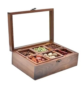 Caja de especias de 8 compartimentos de metal macizo, Fabricante Mayorista, caja de Masala y cámaras de especias divididas - Product Image 5