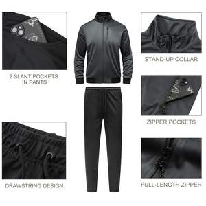 Customized <b>Men's</b> Sweatshirt Sweatpants Heavyweight Blank Oversized Long Sleeves 2 Piece Set Outdoor Sports Wear Jogger Sets - Product Image 6