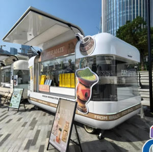 Remorque <span class=keywords><strong>de</strong></span> cuisine mobile robuste avec cuisinière à 2 brûleurs et hotte d'extraction pour chantier et restauration d'événements en plein air - Product Image 4