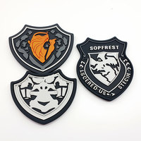 Étiquettes en silicone souple en PVC transparent personnalisées avec logo de marque en vrac à bas prix
