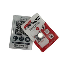 Plaque NFC personnalisée de haute qualité pour menu, plaque à bulles, étiquette de table, autocollant avec code QR pour Google et Instagram Follow