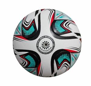 Balón de fútbol de tamaño 5 popular en todo el mundo, personalizado, de cuero PU sin costuras, unido térmicamente, ligero, duradero, cosido a máquina para exteriores - Product Image 2