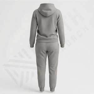 Custom Logo Wholesale Comfy Women Tracksuit With Long Sleeve Pullover Top And Joggers <b>Two</b> <b>Piece</b> <b>Set</b> For Workout Or <b>Lounging</b> - Product Image 2