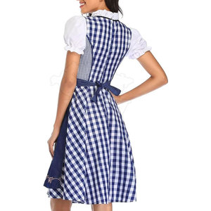 Vestido Dirndl Bávaro para Mujer, Superventas, Mini, Cuello en V, Corte en A, Poliéster Transpirable, Espalda con Cordones, Personalizable para Fiestas - Product Image 4