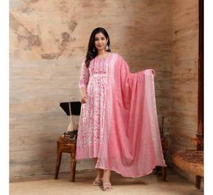 Belle robe en coton imprimé fabriquée à la main Tie-Front Midi Sun drift Summer Midi Vibe Loom String Dress couleur lavande usage décontracté - Product Image 2