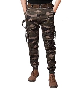Custom Casual Multi bolsillo recto al aire libre Cargo Pantalones de los hombres elásticos tácticos Pantalones de los hombres - Product Image 1