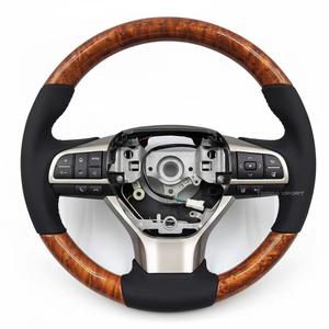 Volante Deportivo Personalizado CE para Toyota, de Madera, Fibra de Carbono Forjada y Cuero, con Levas de Cambio para Camry 2017 - Product Image 4