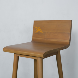 Estilo de madera maciza Café bar Salón Restaurante Silla Bar Muebles Material de marco de madera de teca de Indonesia Japón - Product Image 3