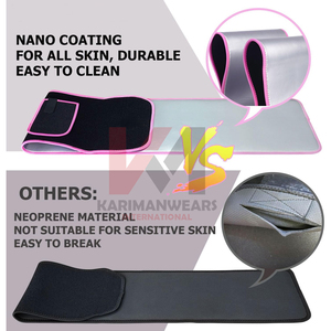 Fitness Body Shaper <b>Waist</b> Trainer <b>Trimmer</b> Corset Belt Adjustable Slimming Wrap Cincher Tummy Control Sweat Enhancement - Product Image 3