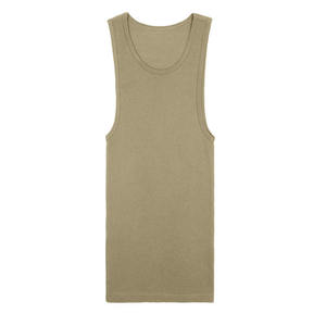 High Quality Breathable Knitted Men's Workout Tank Tops Summer Bodybuilding Active Wear Sleeveless Solid Gym Clothing - Product Image 6