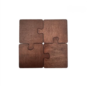 Posavasos de madera con forma de rompecabezas y logotipo personalizado con tarifa mayorista del fabricante indio - Product Image 5