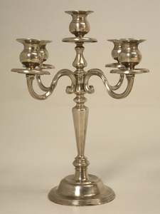 Candelabro de Metal de nuevo diseño hecho a mano de 5 brazos a la venta, candelabro de Metal antiguo chapado en oro, candelabro de Venta caliente Alam - Product Image 4