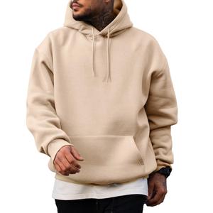 Sudadera con Capucha Casual para Hombre, Estilo Holgado, Básica, Lavada, Forro de Poliéster/Algodón, con Logotipo de Diseño Personalizado - Product Image 2