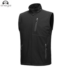 Custom Made Premium Quality Men's Softshell <b>Jacket</b> <b>Canvas</b> Fabric Stand Breathable Windproof Features Customizable Logo Tags - Product Image 2