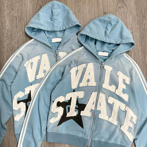 เสื้อฮู้ดผู้ชายผ้าฝ้าย100% เทอร์รี่ฝรั่งเศสดูทุกข์ซักและสวมใส่ - Product Image 2