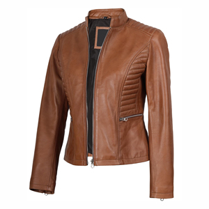 Veste en cuir véritable à manches longues respirante de qualité supérieure pour les femmes meilleure vente veste en cuir pour femmes à séchage rapide quantité minimale de commande bas - Product Image 5