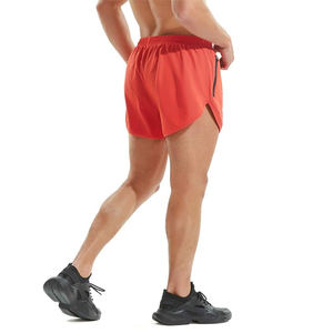 Shorts de course pour hommes de qualité supérieure Shorts d'entraînement athlétique de gymnastique pour hommes Shorts de course de 5 pouces avec poche à fermeture éclair - Product Image 3