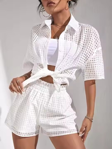 กางเกงขาสั้นสำหรับผู้หญิงกางเกงขาสั้นผ้ายีนส์ระบายอากาศได้ดีพิมพ์ลายได้สำหรับฤดูร้อนโลโก้แบบปรับแต่งได้ - Product Image 1