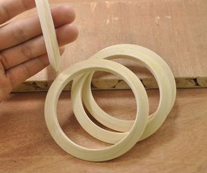 Brazalete vintage de madera para mujer, brazalete ancho apilable de moda para mujer, regalo de joyería de moda para mujer - Product Image 4