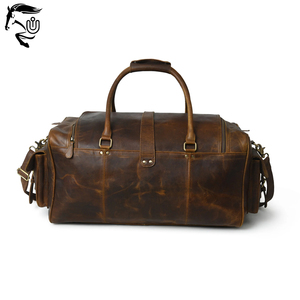 Wholesale Large Capacity Leather Duffle <b>Bag</b> With Custom Logo Waterproof Zipper Closure Luxury Sport Style Leisure Outdoor Travel - Product Image 6