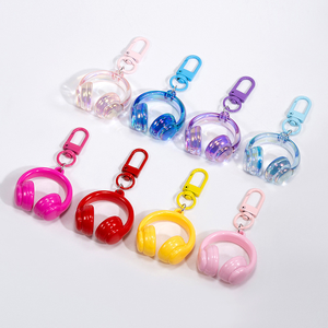 Porte-clés Y2K en plastique, mini-casque audio, chaîne de téléphone, breloque de sac, pendentif, cordon de suspension, cadeau pour filles - Product Image 6