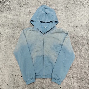 เสื้อฮู้ดผ้าซักกรดแบบมีซิปไซส์ใหญ่พิเศษมีลายปักโลโก้ออกแบบได้ตามต้องการ - Product Image 2