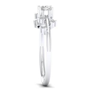 แหวนหมั้นเพชรทรงรี 0.59 กะรัต ผลิตในห้องปฏิบัติการ ดีไซน์เรียบหรู ปรับแต่งได้ 14K ทองคำแท้ สำหรับผู้หญิง ของขวัญแต่งงานสุดประณีต - Product Image 3