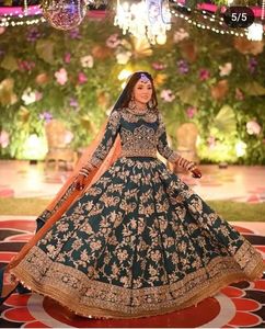 ชุดเดรสปักลายเสื้อและชุดเดรส lehenga ประดับด้วยลูกปัดแก้วคริสตัลและ2025แต่งงาน dabka - Product Image 1