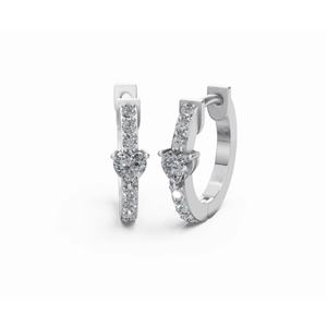 Pendientes de Aro con Diamantes en Forma de Corazón Boudiccas, Oro de 9 KT, 14 KT, 18 KT, Joyería Cultivada en Laboratorio, Proveedor Mayorista OEM B2B para Exportación - Product Image 4