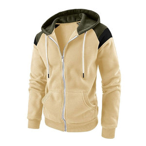 Sudaderas con capucha para hombre de alta calidad con cremallera sólida Mezcla de algodón cómoda Hecho en Pakistán Estilo básico para invierno Venta caliente - Product Image 1