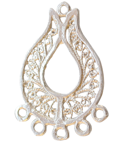 Fabricante y proveedor criollo de plata esterlina de 25mm de componentes de joyería de plata de la mejor calidad - Product Image 3