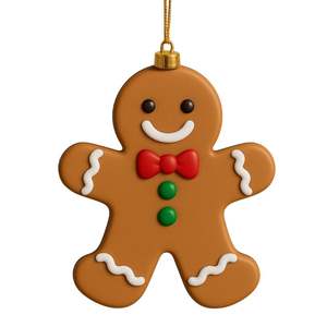 Étiquettes de Noël personnalisées en caoutchouc non toxique à suspendre - Product Image 1