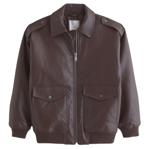 Veste en cuir véritable pour femme, style motard, en cuir de vache, pour femme, pour l'hiver, tendance 2026 - Product Image 4