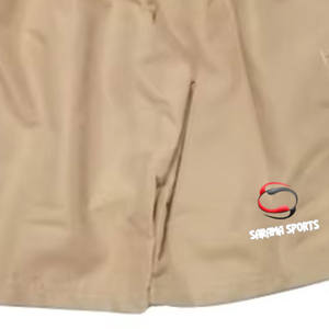 Diseña tu propio logotipo Pantalones cortos de béisbol y softball lavados con ácido Impresión personalizada Bordado Pantalones cortos de hombre en blanco liso - Product Image 4