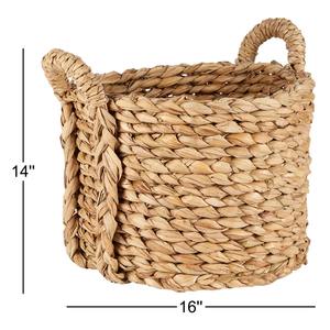 Twisted water hyacinth <b>basket</b> Handmade Storage <b>Basket</b> Wholesale eco-friendly Made in Vietnam - Product Image 2