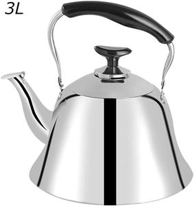 Nouvelle bouilloire en acier inoxydable personnalisée avec théière classique Conception de cuisine Pot fabriqué à la main avec poignée en plastique - Product Image 2