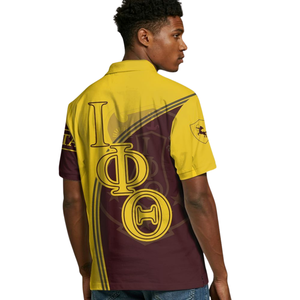 Camiseta Polo Clásica Iota Phi Theta 1963 para Hombre, Fraternidad Griega, Bordada, de Algodón, Estilo Universitario - Product Image 5