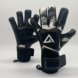 Guantes de Portero Profesionales para Adultos y Niños, Látex Alemán con Puntas de Dedos Lisas para Entrenamiento de Fútbol, Marca Ako - Product Image 1