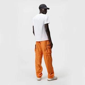 Pantalones cargo de corte recto holgados de material de nailon de Color naranja con estilo para hombre recién llegado con cintura elástica a la venta en MOQ bajo - Product Image 3
