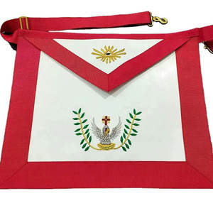 Tablier maçonnique traditionnel brodé, artisanat de qualité supérieure, tablier maçonnique brodé personnalisé - Product Image 1