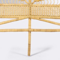 Meistverkauftes Handgefertigtes Umweltfreundliches Modulares Rattan-Wellendesign Midcentury Kopfteil für Schlafzimmermöbel Heim-Bettkopfteil