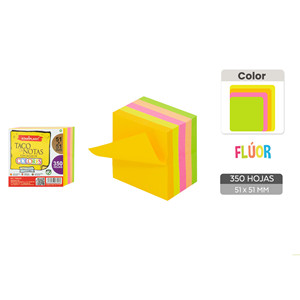 Taco Adh.51X51Mm 350H Bloc-notes - Product Image 1