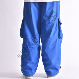 กางเกงสำหรับเล่นสโนว์บอร์ดและสกีสำหรับผู้ชาย, กางเกงระบายอากาศได้ดีกันน้ำมีช่องระบายอากาศที่กันลมมีซิปปิดขนาดพิเศษฤดูหนาว - Product Image 3