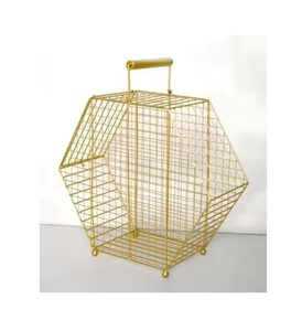 Fancy Design Cloth Storage <b>Basket</b> <b>for</b> <b>Bathroom</b> Amazing Design Black and Rose Gold Color Storage <b>Basket</b> - Product Image 5