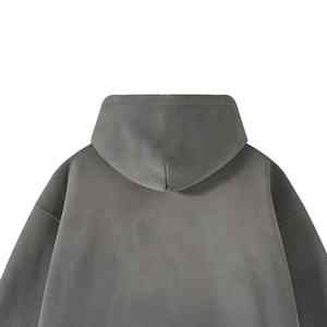 OEM Premium Sweat à capuche d'hiver avec fermeture éclair pour hommes, polaire, coton mélangé épais, respirant, écologique, couleurs personnalisées, broderie - Product Image 2