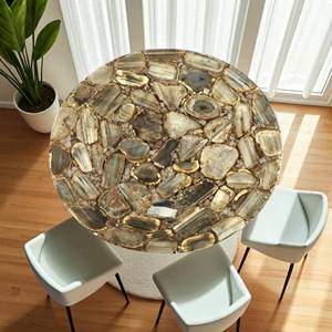 Encimeras de Cocina Rectangulares de Ágata en Nuevo Color, Cubiertas de Mesa de Piedra Artificial Amarilla para Comedor y Sala de Estar, Uso Doméstico - Product Image 3