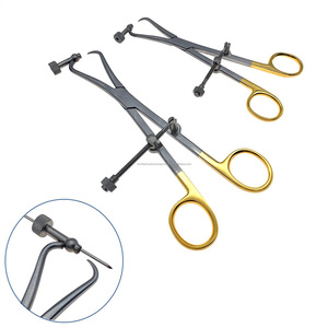 WORLD PRECISION SURGICAL Manual Bone Reduction Forceps <b>Drill</b> <b>Guide</b> Bone Pin Cutter Orthopedic Surgical Instrument Stainless - Product Image 4