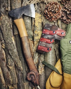 Hache en acier au carbone forgée à la main avec tranchant de 5 pouces-Hache de chasse DIY Sharp & Durable - Product Image 2