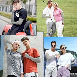 Manchons de bras rafraîchissants unisexes personnalisés, absorbant la transpiration et offrant une protection solaire pour la course à pied - Product Image 6